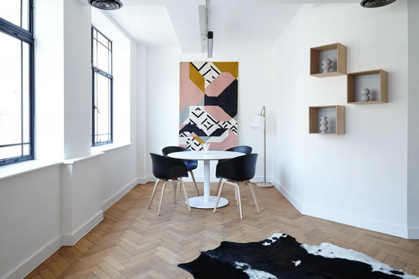 An elegant, minimal interior prepared for a professional clinical space.
